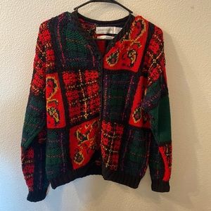 Vintage Robert Scott LTD hand knitted cardigan size medium